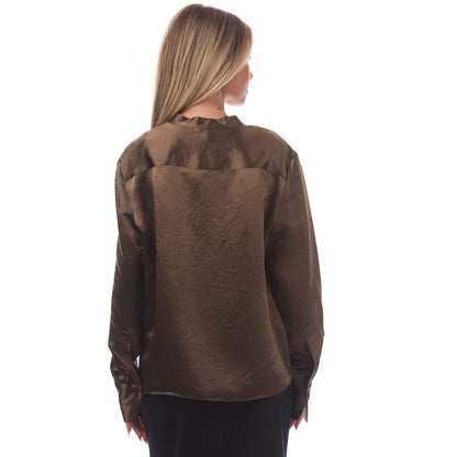 Green - Back - Hugo Boss Womens-Ladies Beshiny Blouse