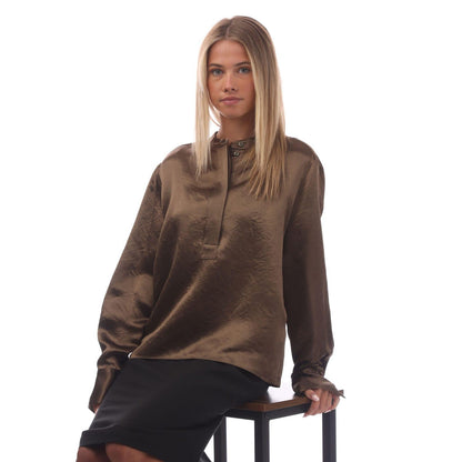 Green - Lifestyle - Hugo Boss Womens-Ladies Beshiny Blouse