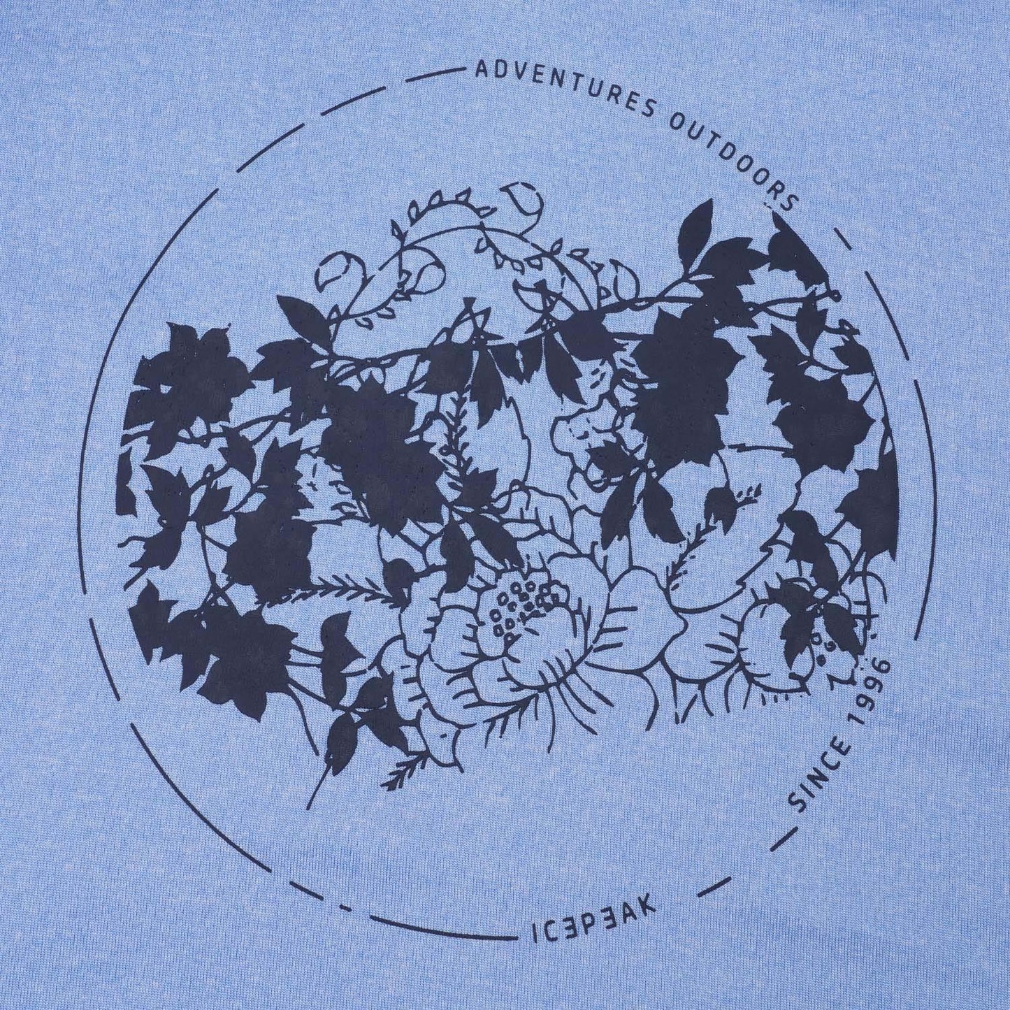 Blue-Black - Back - Icepeak Womens-Ladies Burnham Performance T-Shirt