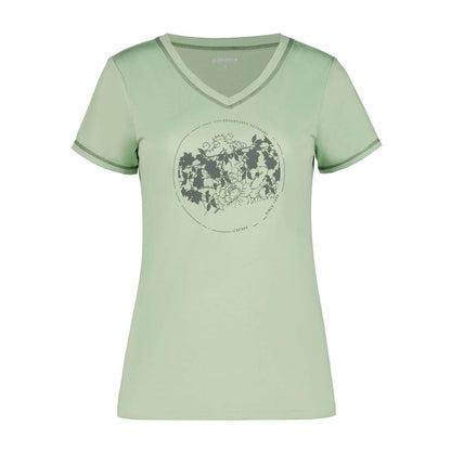 Green-Black - Front - Icepeak Womens-Ladies Burnham Performance T-Shirt