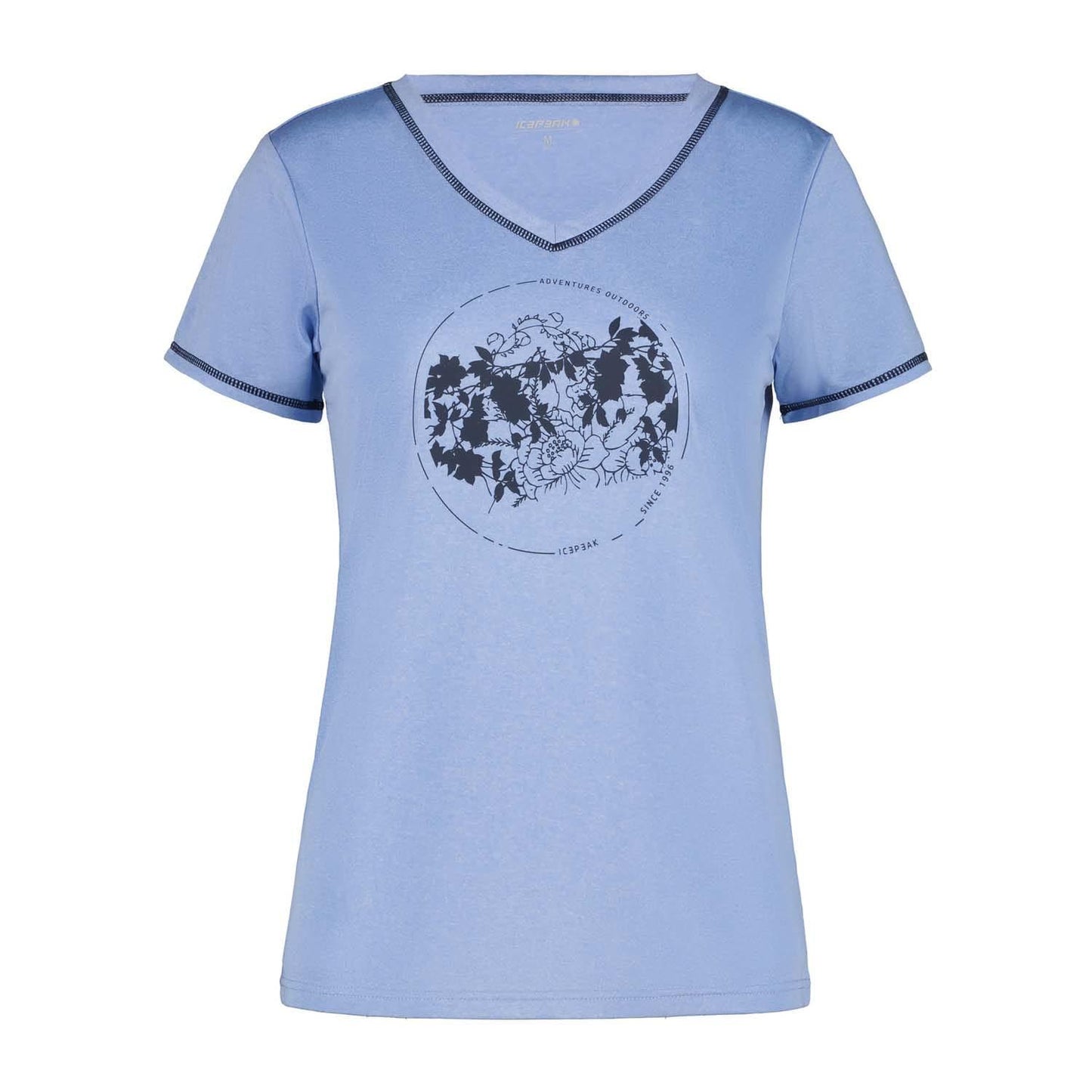 Blue-Black - Front - Icepeak Womens-Ladies Burnham Performance T-Shirt