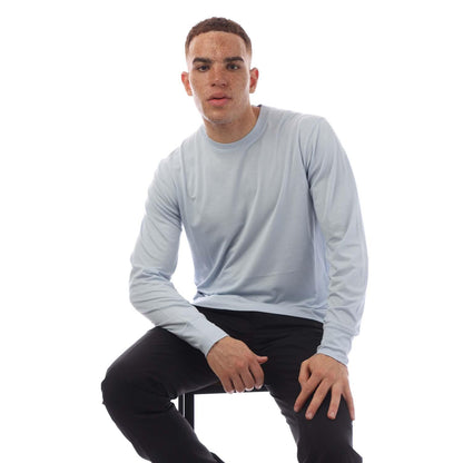 Light Blue - Lifestyle - Tom Ford Mens Cotton Long-Sleeved T-Shirt