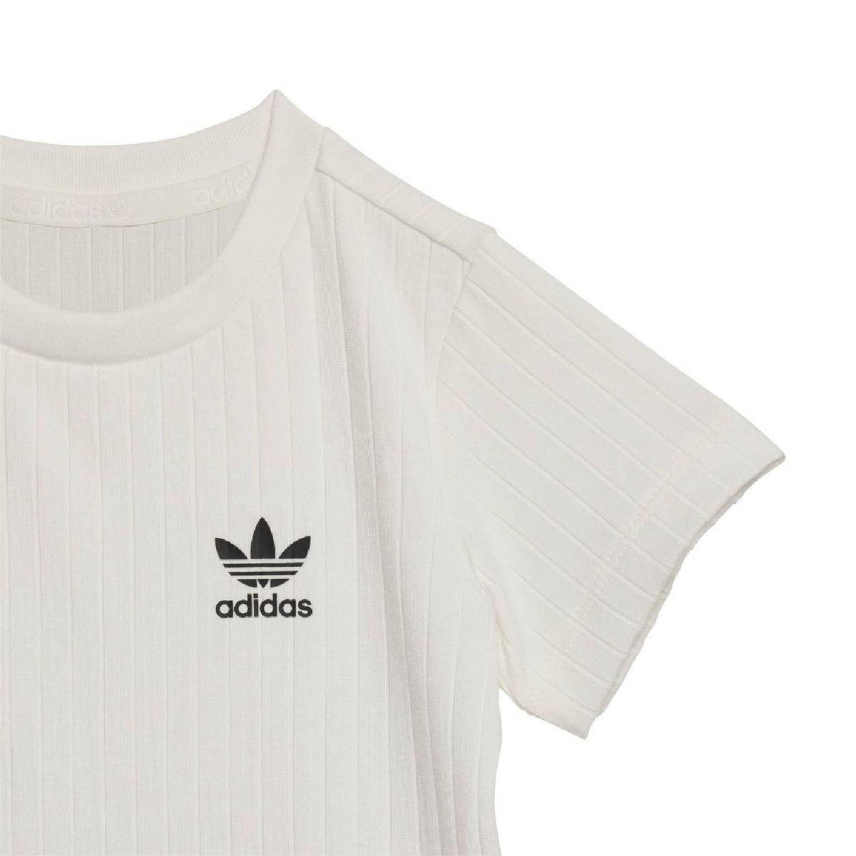 Black - Back - Adidas Baby Short Sleeved T Shirt And Shorts Set