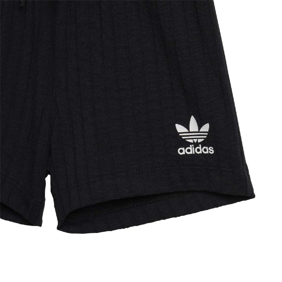 Black - Lifestyle - Adidas Baby Short Sleeved T Shirt And Shorts Set