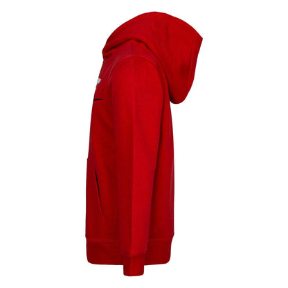 Red-Black - Lifestyle - Nike Childrens-Kids Club HBR Pull Over Hoodie