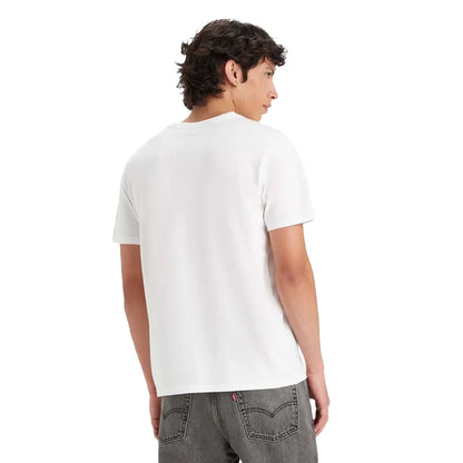 White - Back - Levis Mens Baby Tab Relaxed Fit T-Shirt