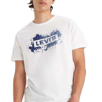 White - Lifestyle - Levis Mens Baby Tab Relaxed Fit T-Shirt
