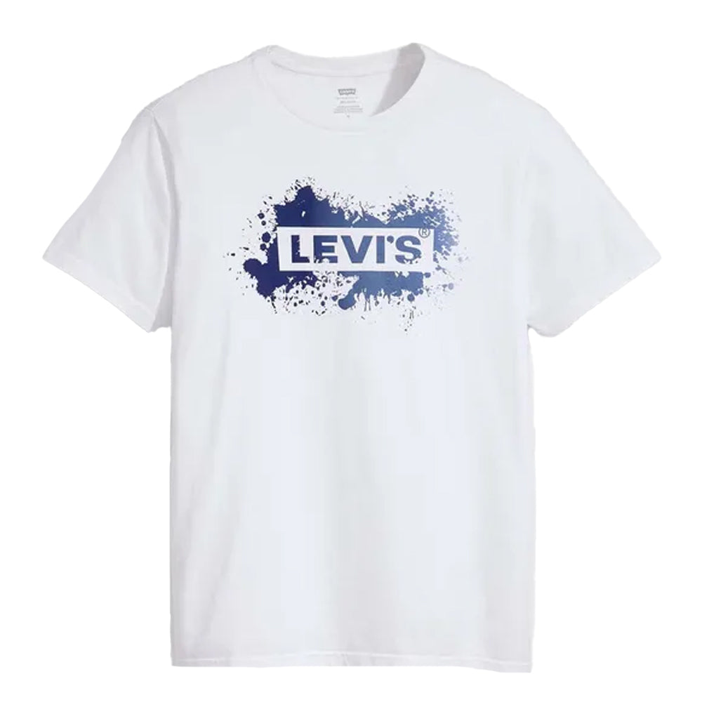 White - Front - Levis Mens Baby Tab Relaxed Fit T-Shirt