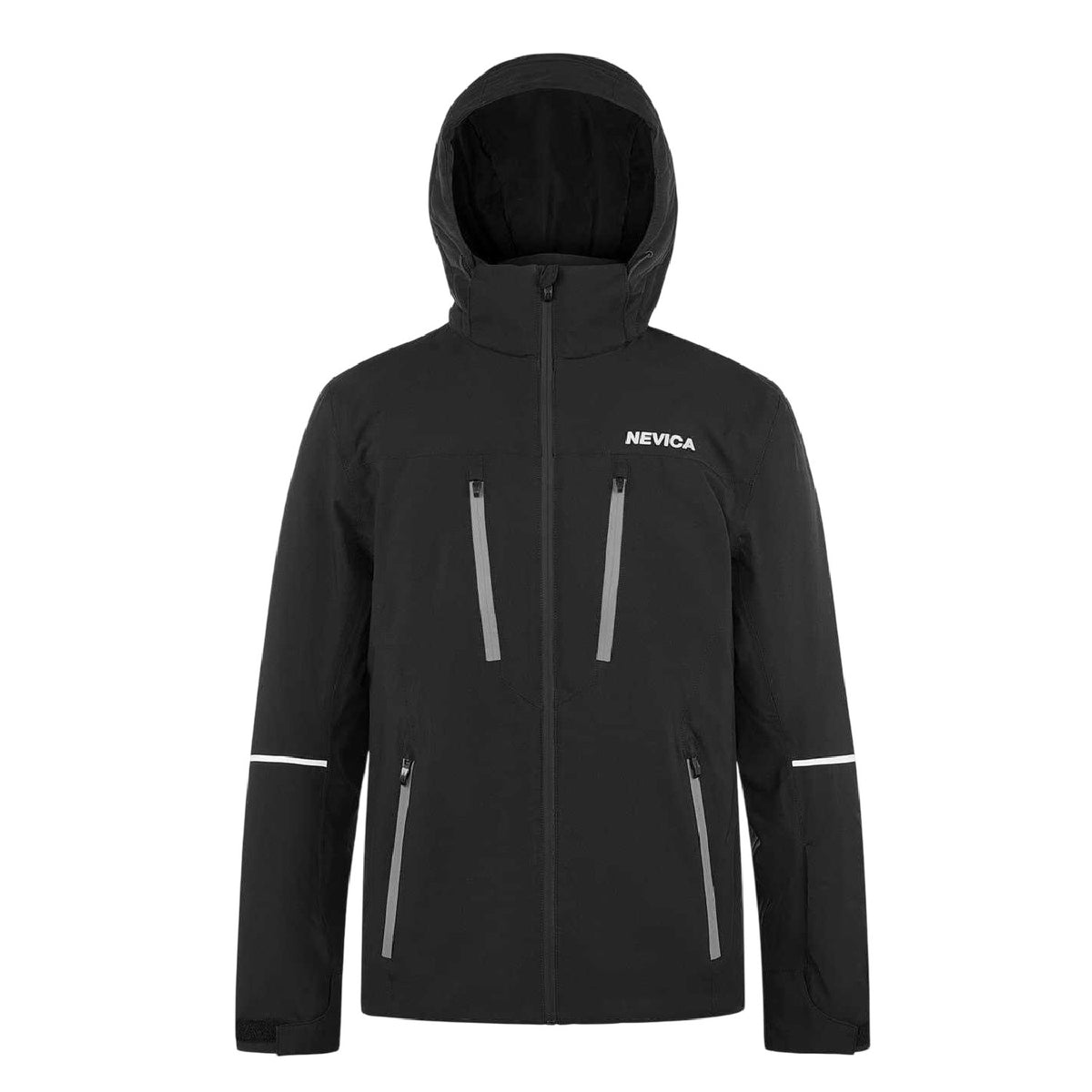 Black - Front - Nevica Mens Meribel Waterproof Long-Sleeved Ski Jacket