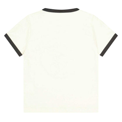 Cream-Black - Back - Versace Childrens Kids Iconic Medusa T-Shirt