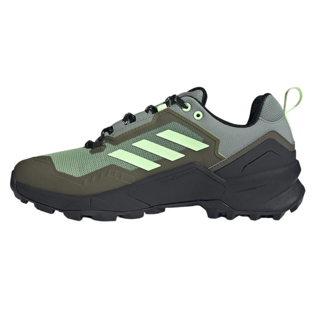 Silver Green-Olive Strata - Side - Adidas Mens Terrex Swift R3 GORE-TEX Hiking Shoes