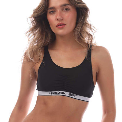 Black - Front - Reebok Womens-Ladies Jackie Bra