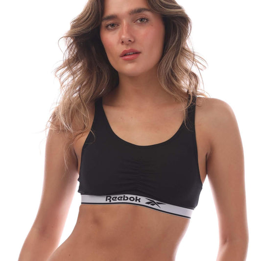 Black - Front - Reebok Womens-Ladies Jackie Bra