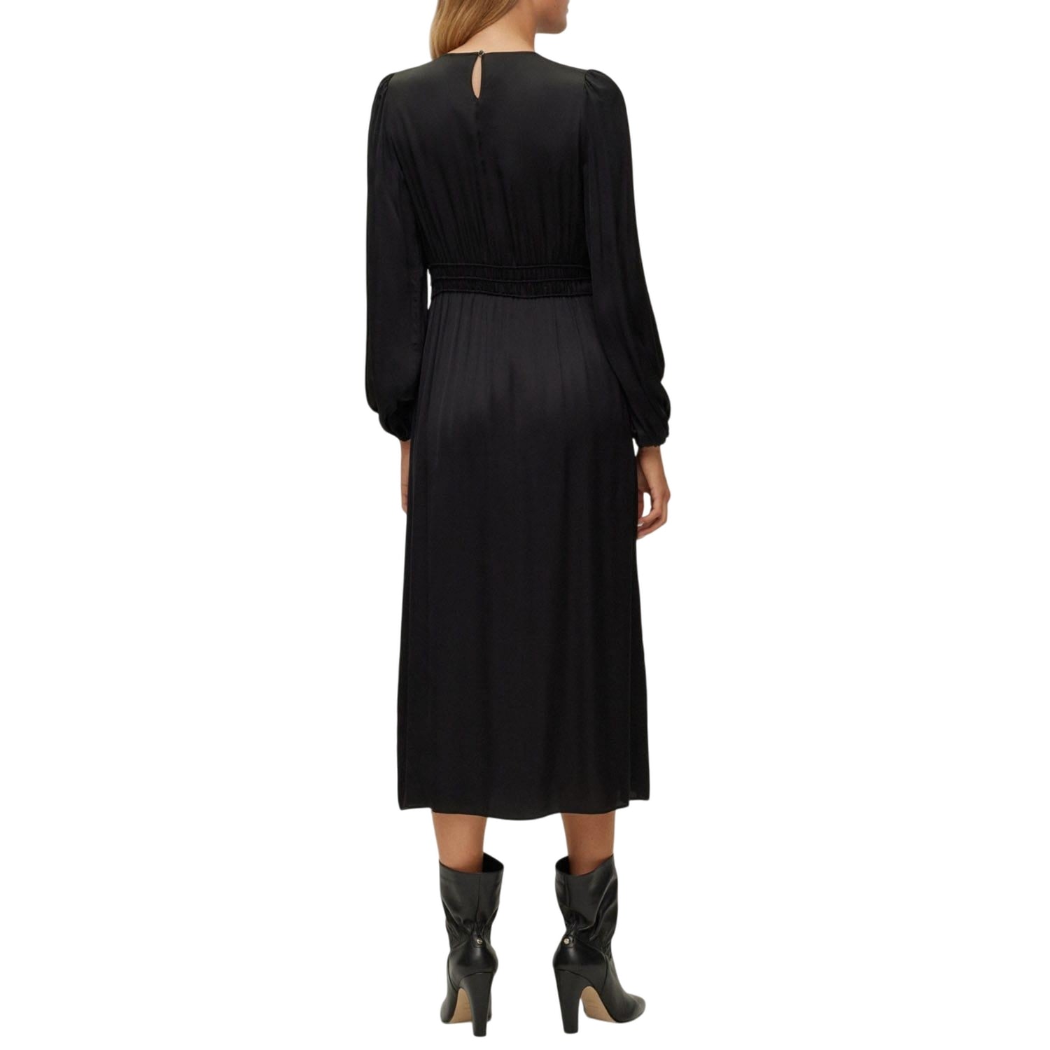 Black - Back - Boss Womens-Ladies C_Dilli Midi Dress