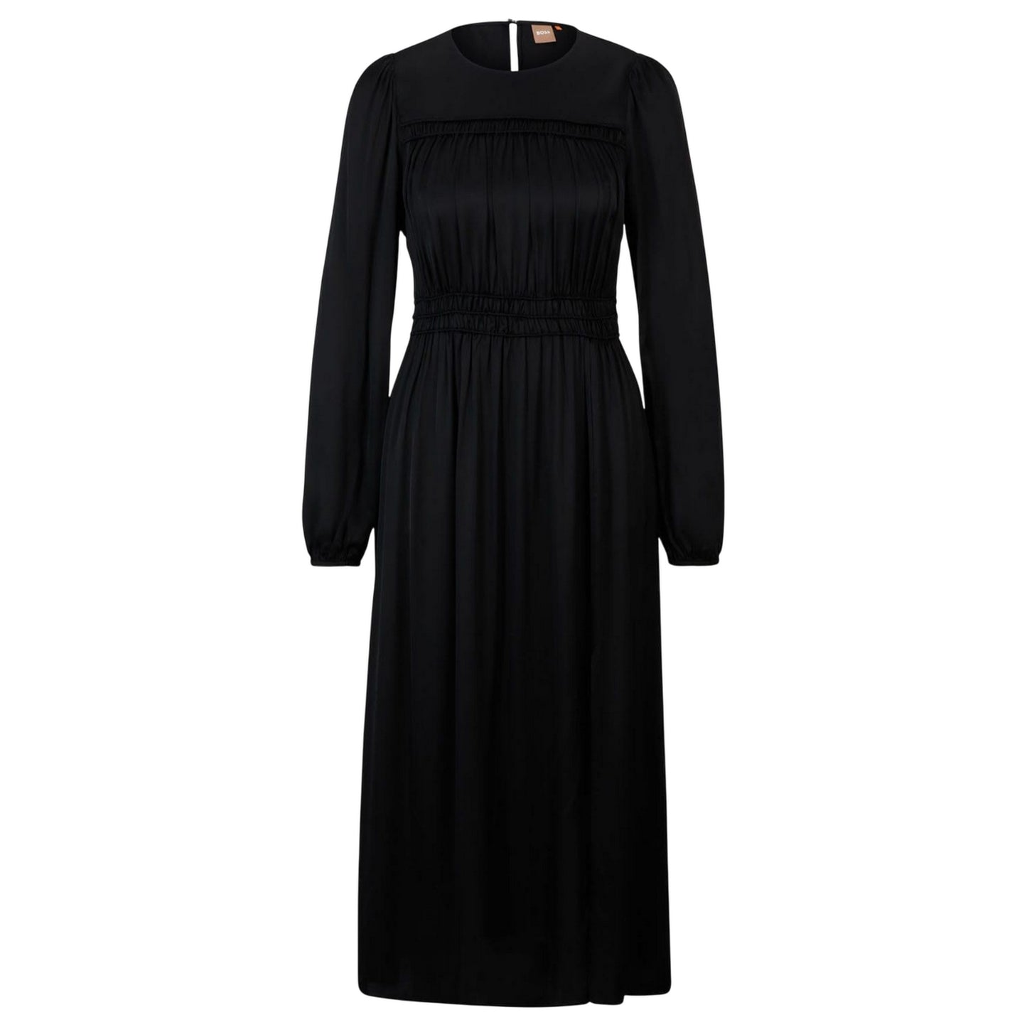 Black - Front - Boss Womens-Ladies C_Dilli Midi Dress