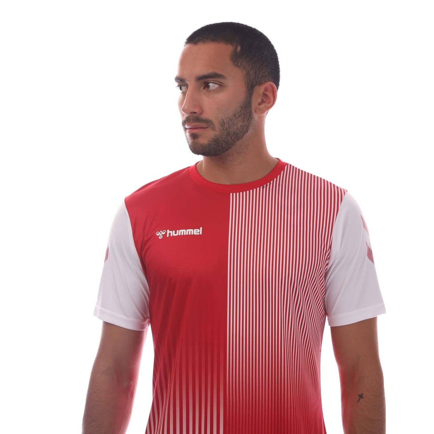 Red-White - Side - Hummel Mens Mexico T-Shirt