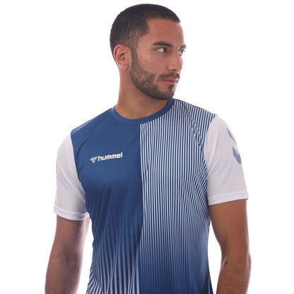 Blue-White - Side - Hummel Mens Mexico T-Shirt