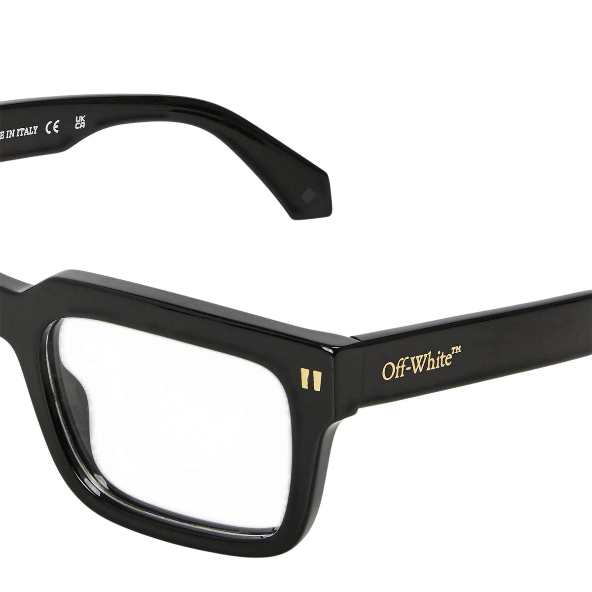 Black-Green - Side - Off White Mens Clip On 2 Sunglasses