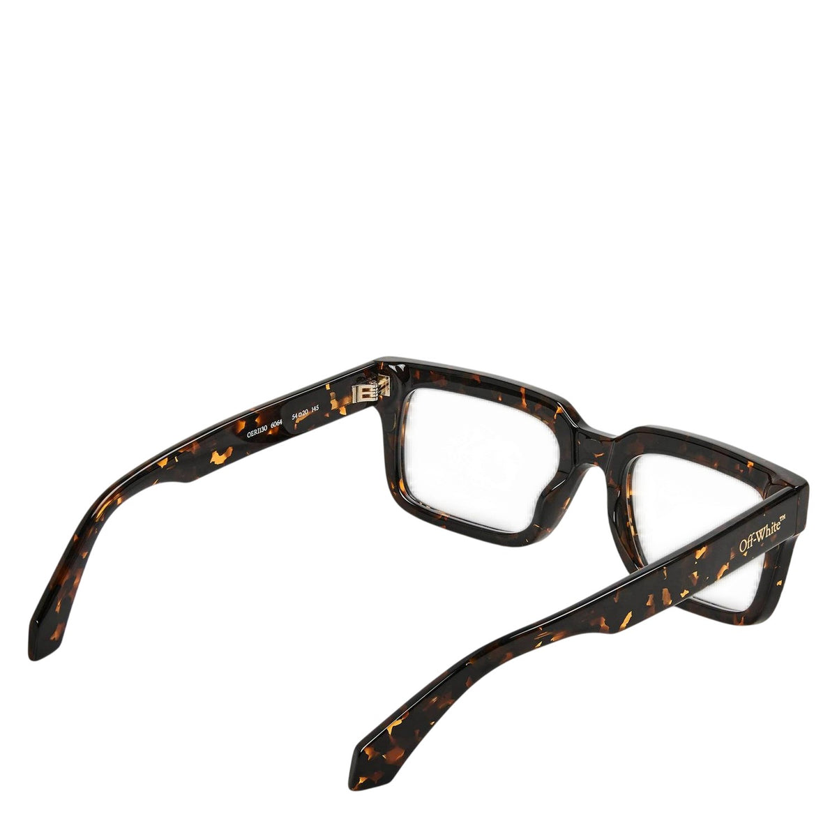 Havana Brown - Back - Off White Mens Clip On 2 Sunglasses