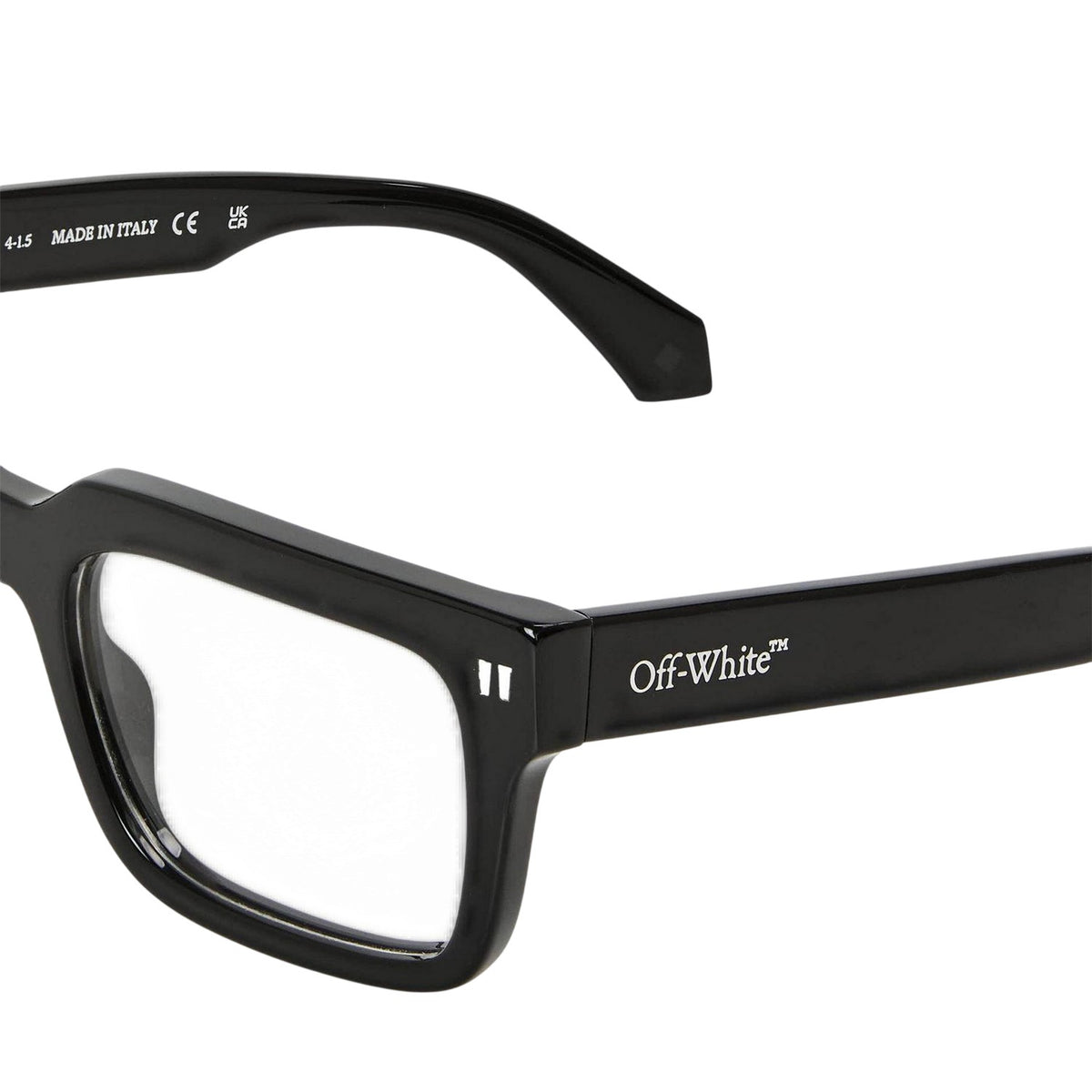 Black-Blue - Side - Off White Mens Clip On 2 Sunglasses