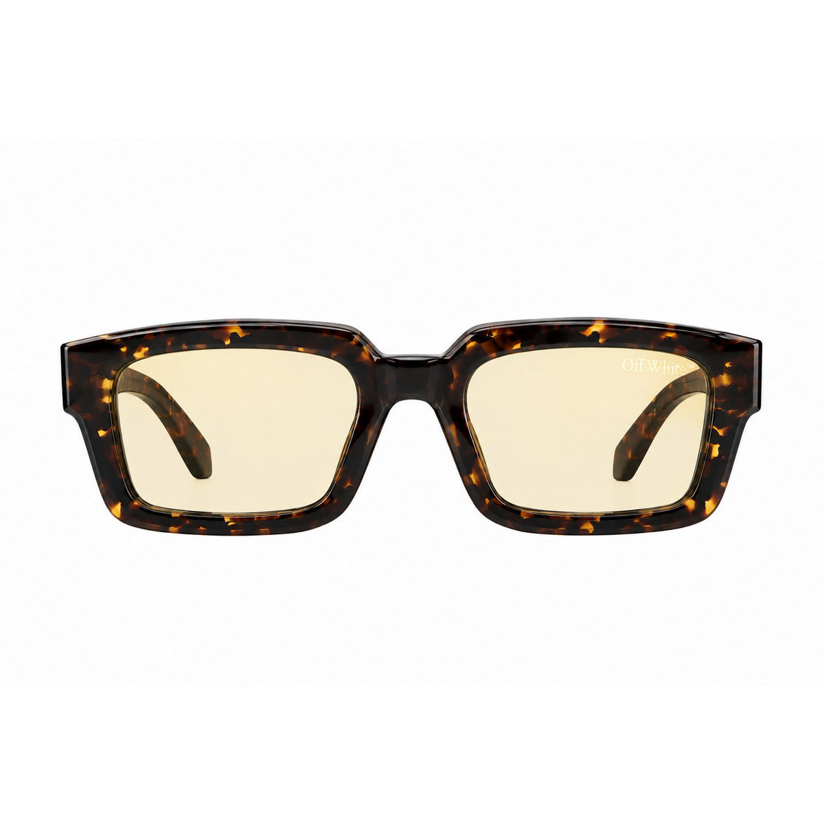 Havana-Yellow - Front - Off White Mens Clip On 2 Sunglasses