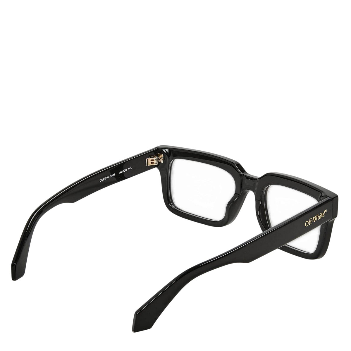 Black-Gold - Back - Off White Mens Clip On 2 Sunglasses