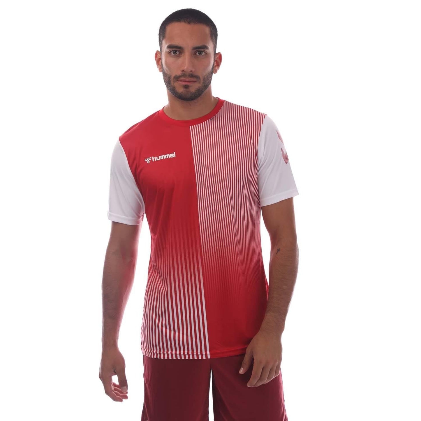 Red-White - Front - Hummel Mens Mexico T-Shirt