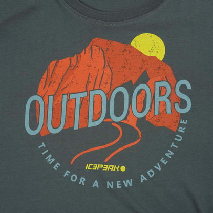 Green - Side - Icepeak Mens Beeville Performance T-Shirt