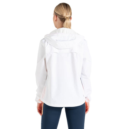 White - Pack Shot - Dare 2B Womens-Ladies Gravitate Lightweight Waterproof Jacket