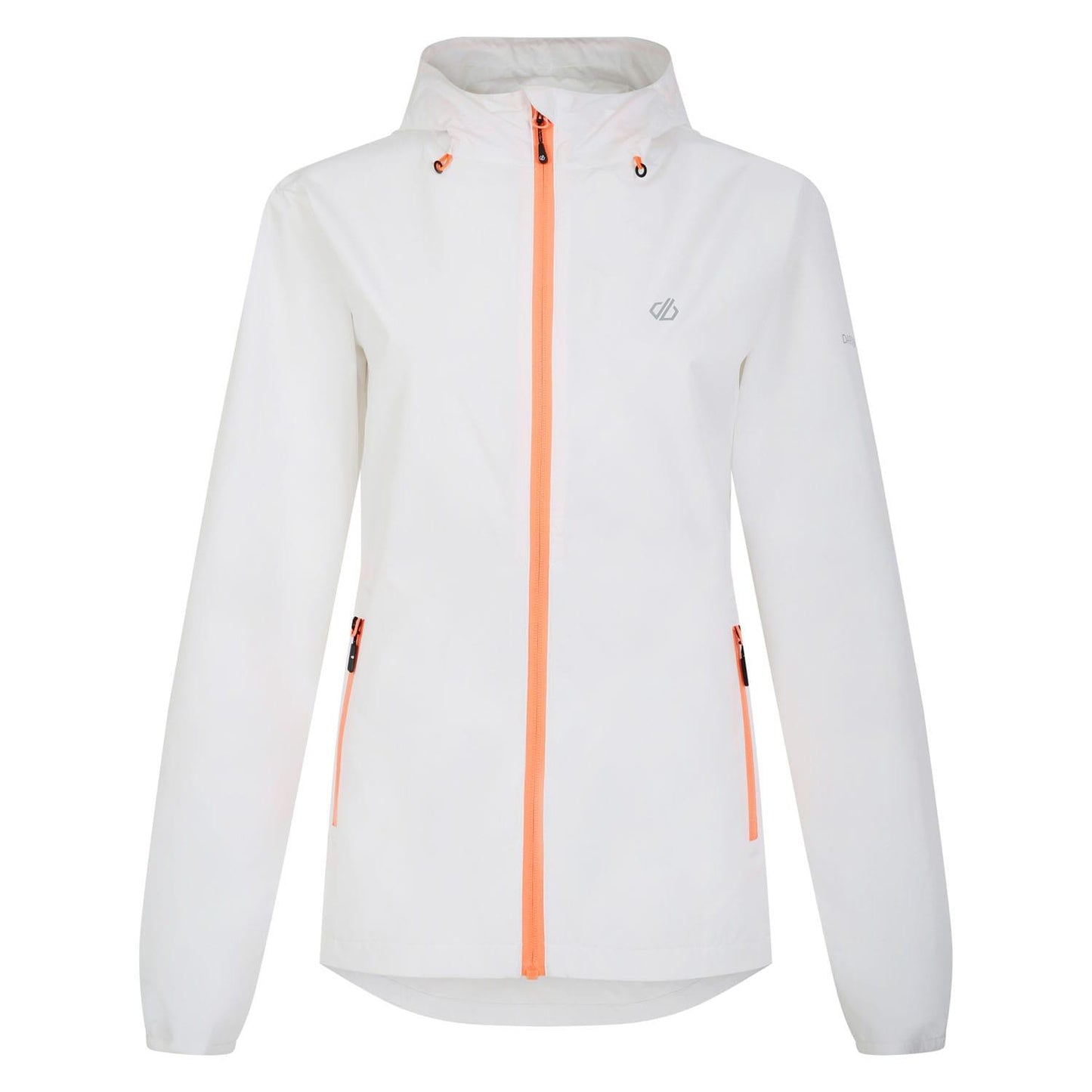 White - Front - Dare 2B Womens-Ladies Gravitate Lightweight Waterproof Jacket