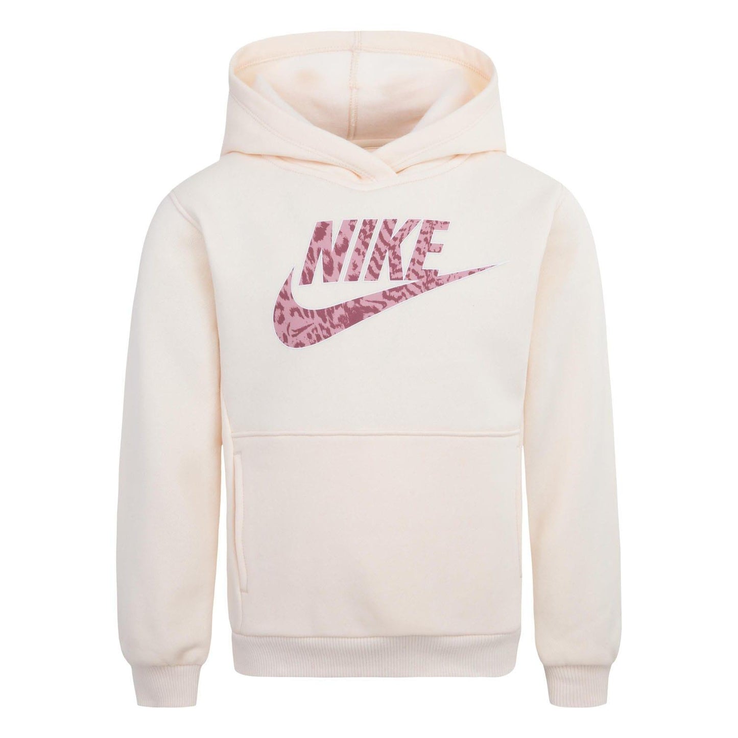 Cream - Front - Nike Childrens-Kids Home Swoosh Hoodie