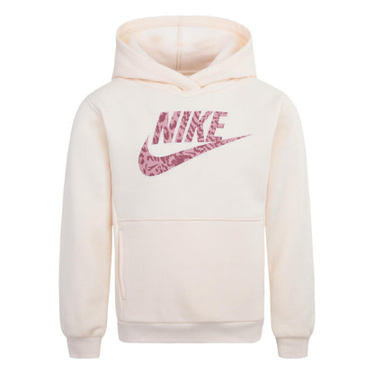 Cream - Front - Nike Childrens-Kids Home Swoosh Hoodie