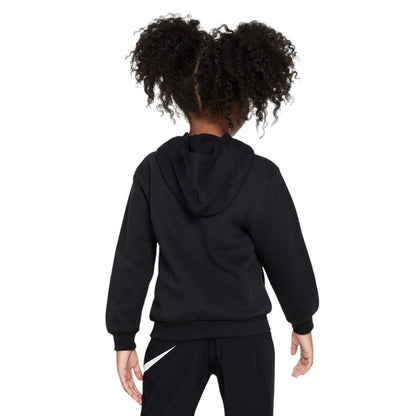 Black - Pack Shot - Nike Childrens-Kids Home Swoosh Hoodie