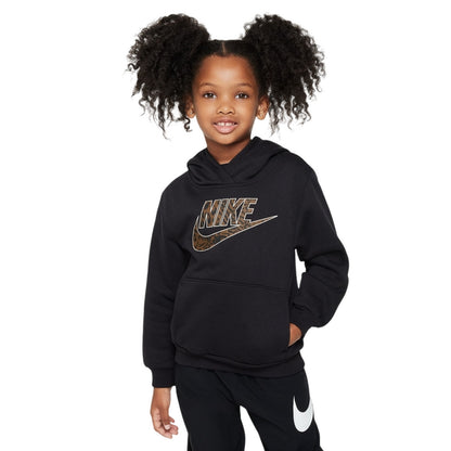 Black - Lifestyle - Nike Childrens-Kids Home Swoosh Hoodie