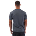 Dark Grey - Back - Emporio Armani Mens EA7 Logo Taped T-Shirt