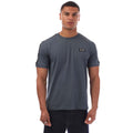 Dark Grey - Front - Emporio Armani Mens EA7 Logo Taped T-Shirt