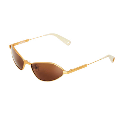 Gold - Front - Jacquemus Womens Linda Farrow Cat Eye Sunglasses