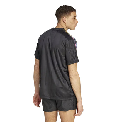 Black - Back - Adidas Mens Tiro T-Shirt