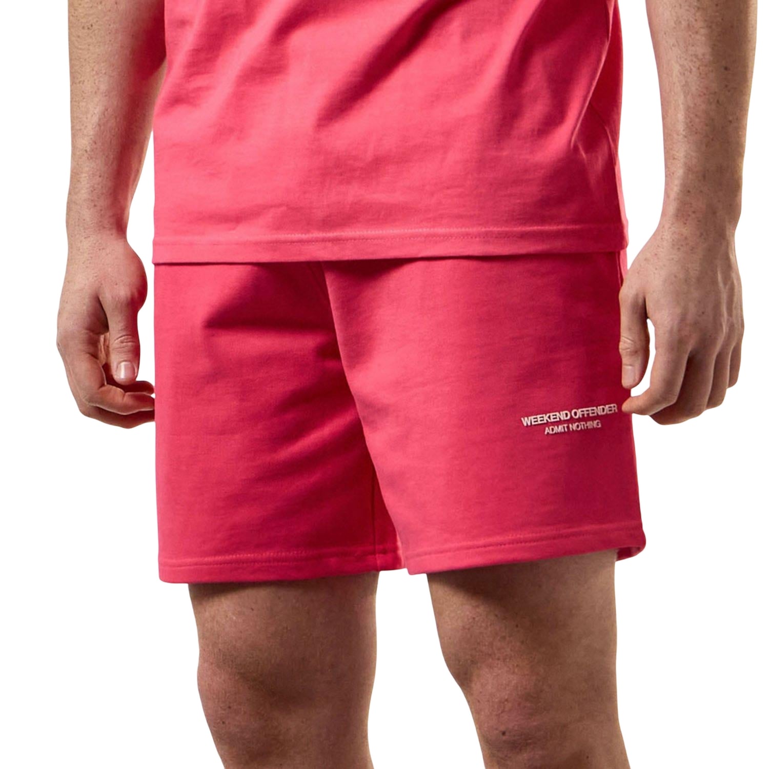 Pink - Pack Shot - Weekend Offender Mens Mytros Loose Fit Shorts
