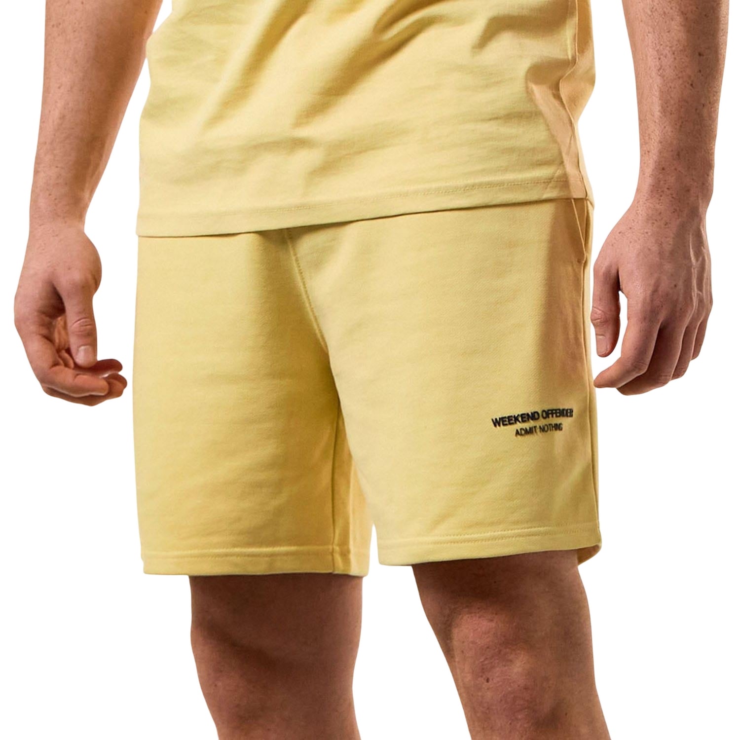 Yellow - Pack Shot - Weekend Offender Mens Mytros Loose Fit Shorts