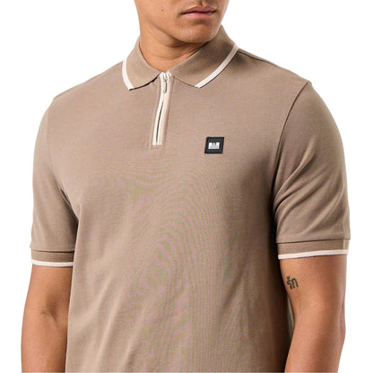 Brown - Lifestyle - Weekend Offender Mens Shore Zipped Polo Shirt
