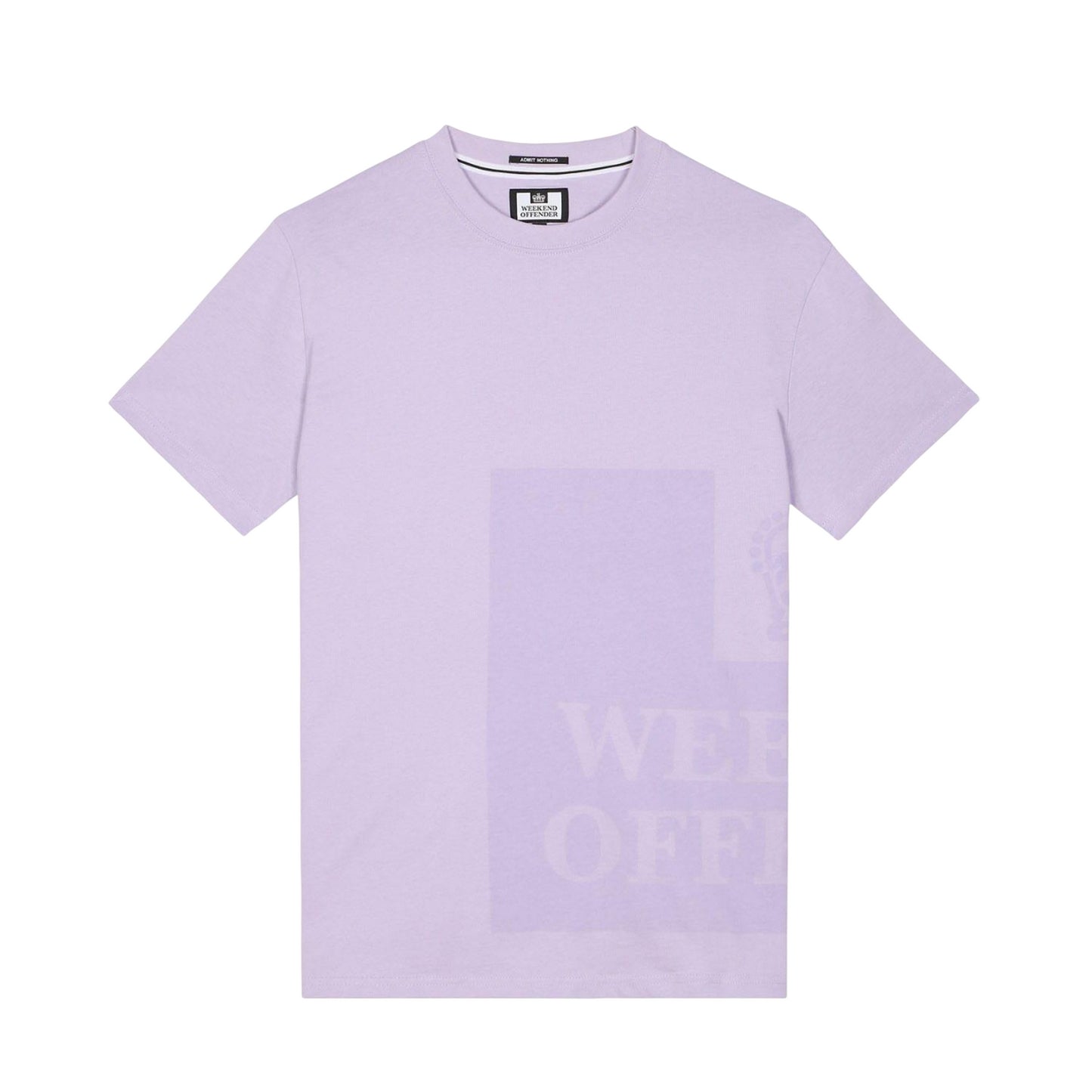 Purple - Front - Weekend Offender Mens Ryan Large Prison Print T-Shirt