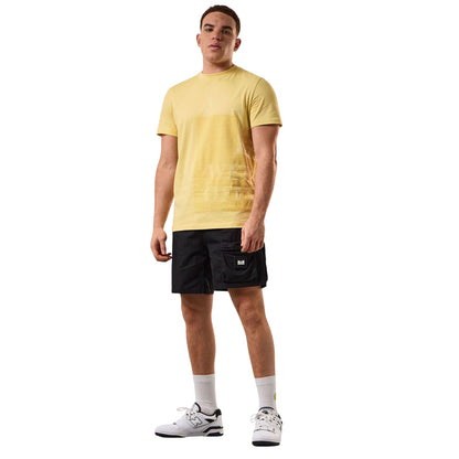 Yellow - Pack Shot - Weekend Offender Mens Ryan Large Prison Print T-Shirt
