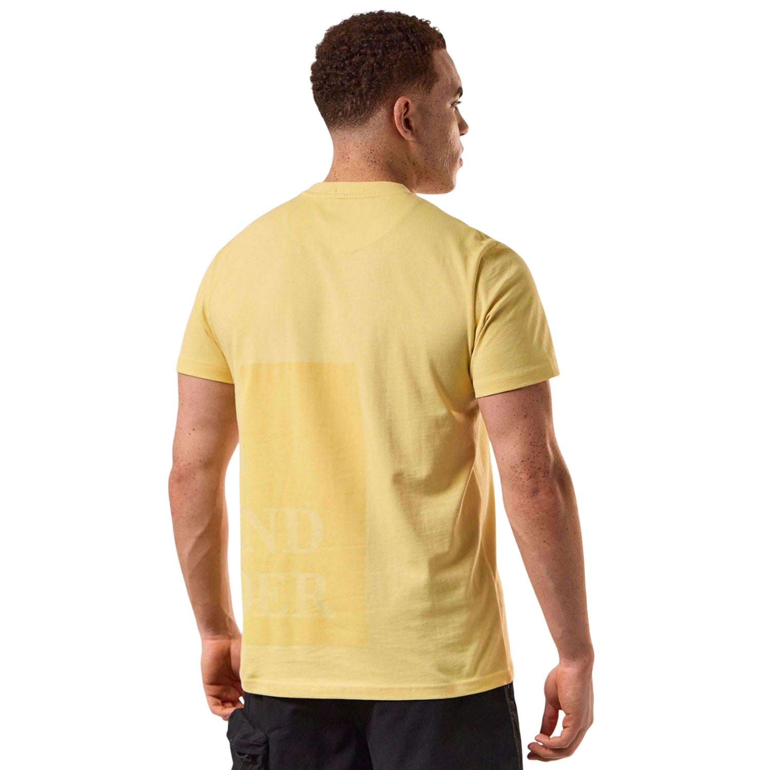 Yellow - Back - Weekend Offender Mens Ryan Large Prison Print T-Shirt