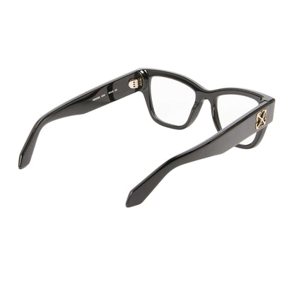 Black - Back - Off White Unisex Style 8D Rectangle Sunglasses