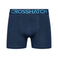 Navy - Lifestyle - Crosshatch Mens Chasma Boxer Shorts (Pack of 3)