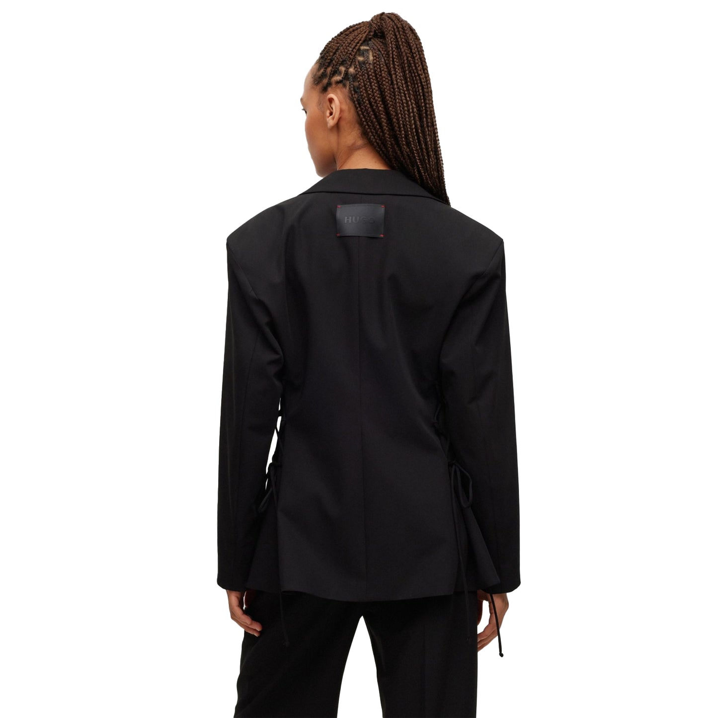 Black - Back - Hugo Womens-Ladies Almere Regular Blazer