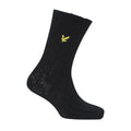 Black-Maroon-Green - Lifestyle - Lyle & Scott Mens Chunky Knit Socks (Pack of 3)