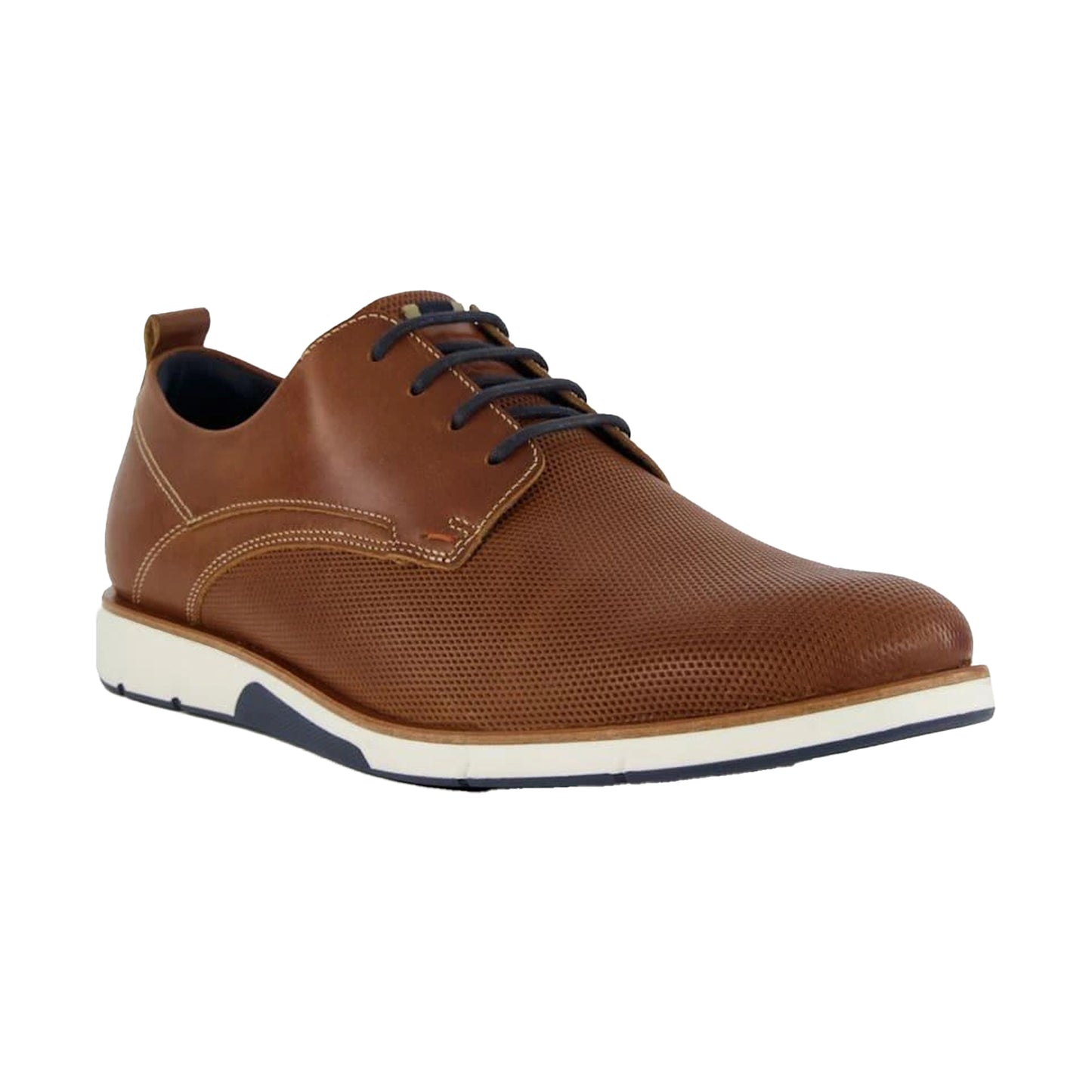 Tan - Front - Dune London Mens Barnabey Gibson Shoes