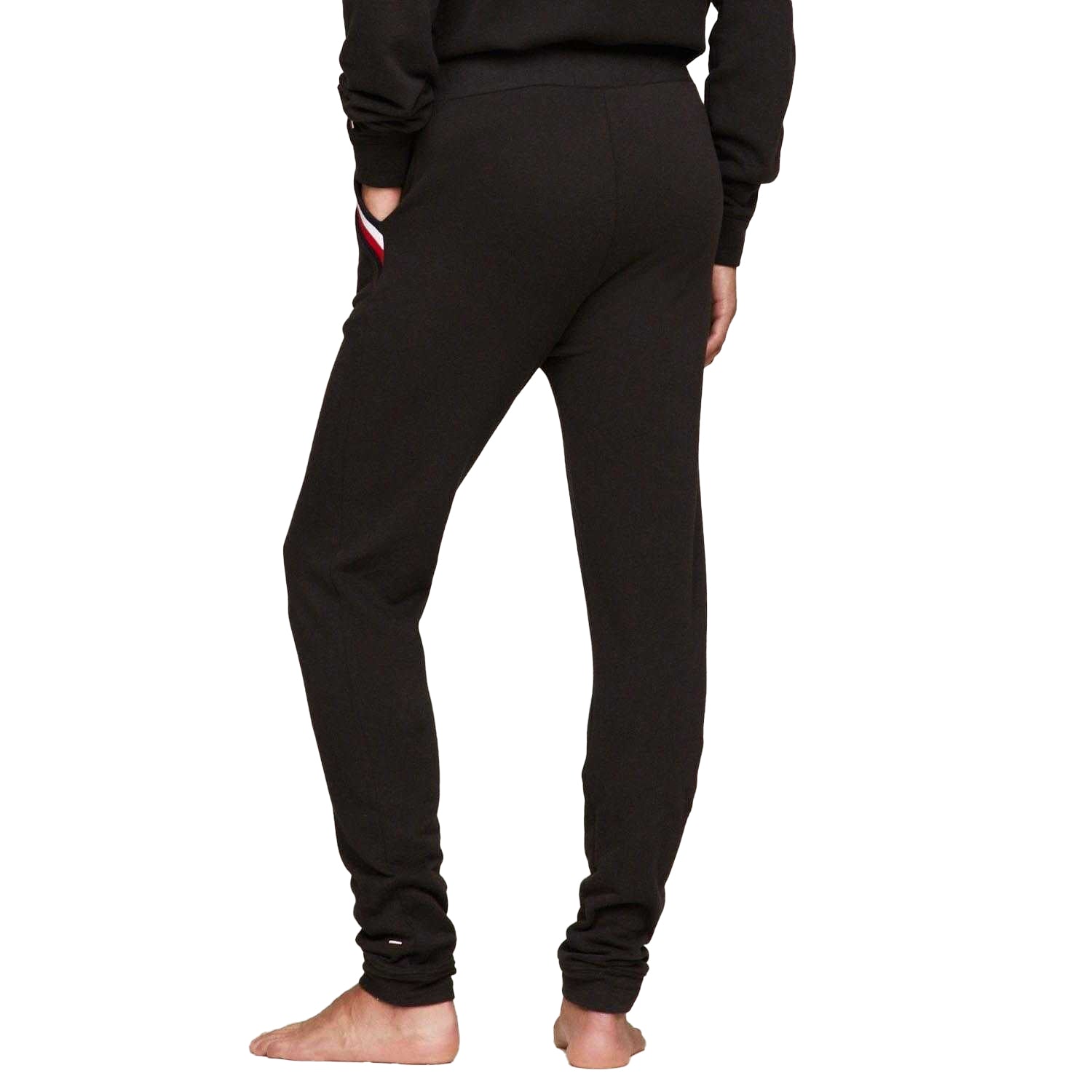 Black - Pack Shot - Tommy Hilfiger Womens-Ladies Lounge Jogging Bottoms